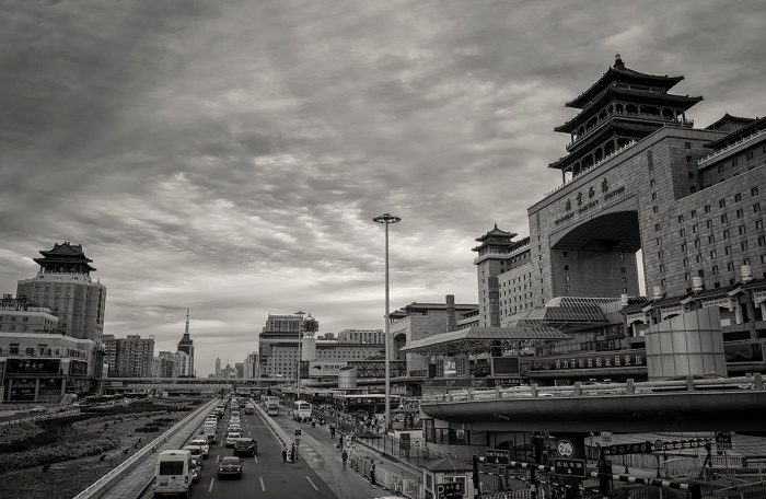 Lianhuachi E Road and Beijing West Railway Station, Fengtai, Beijing, China.